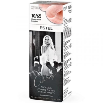 Краска-уход Estel Celebrity для волос, 10/65 жемчужный блондин, Эстель, 140 мл