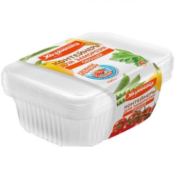 Контейнеры Хозяюшка Мила для заморозки универсальные, Крокмарт, 750 мл