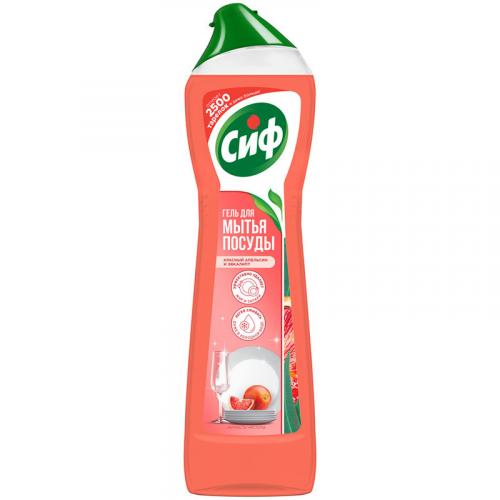 Гель для мытья посуды Сиф с ароматом красного апельсина и эвкалипта, UNILEVER HPC, 500 мл