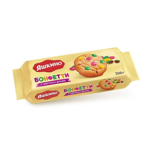 Печенье (фас) «Бонфетти» с драже, КДВ Яшкино, 200 г