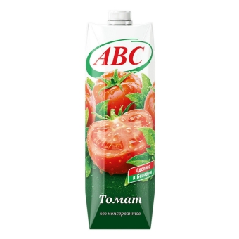 Сок Томатный «АВС» 1л/12шт, Беларусь, 1 л