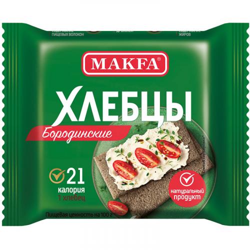 Хлебцы Makfa запеченные Бородинские хрустящие, Макфа, 60 г