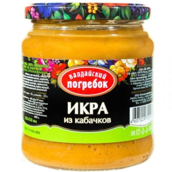 Икра Валдайский погребок из кабачков, Валдай, 450 мл