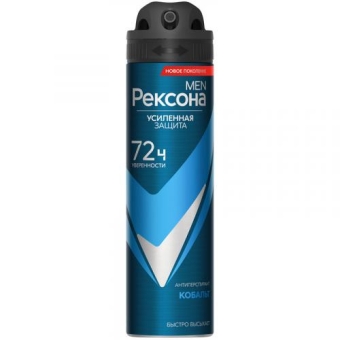 Антиперспирант-аэрозоль Рексона Men Кобальт, UNILEVER HPC, 150 мл