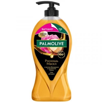 Гель для душа Palmolive Роскошь масел с маслом макадамии и экстрактом пиона, Colgate-Palmolive, 750 мл