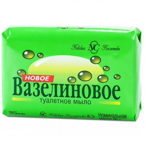 Мыло туалетное Невская косметика Новое вазелиновое, Невская Косметика, 90 г