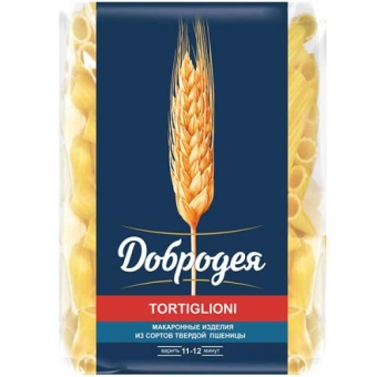 Макаронные изделия Добродея Tortiglioni Тортильони, Добродея, 400 г