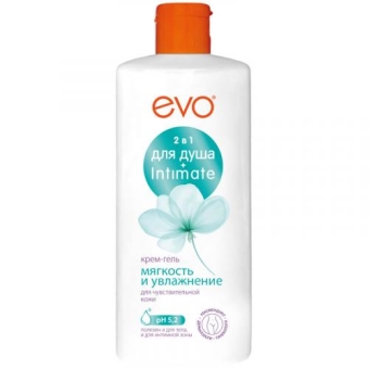 Крем-гель Evo 2 в 1 Мягкость и увлажнение для душа и интимной гигиены, Аванта-Сувенир, 400 мл