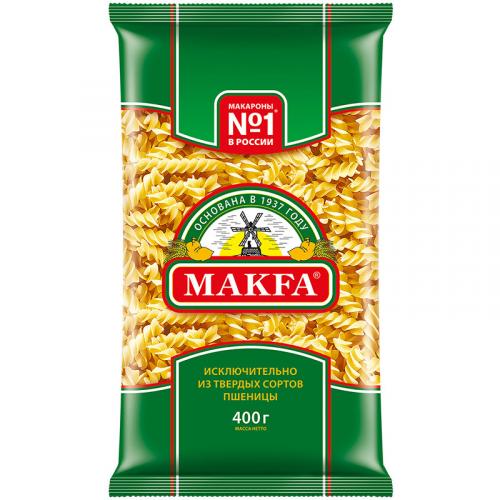 Макаронные изделия Makfa спирали, Макфа, 400 г