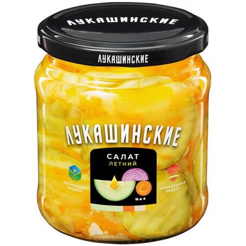 Салат Лукашинские Летний из молодых кабачков, ФОРВАРД, 430 г