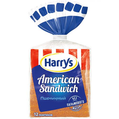 Хлеб сандвичный Harry's American Sandwich пшеничный, Barilla, 470 г
