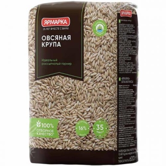 Крупа Ярмарка овсяная, Ярмарка, 600 г
