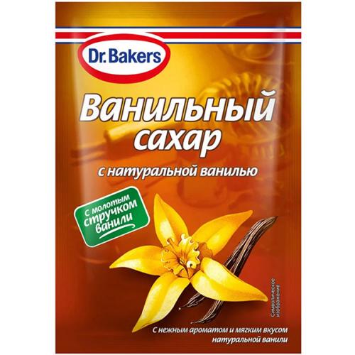 Сахар ванильный Dr.Bakers с натуральной ванилью, Dr. Oetker, 15 г