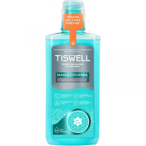 Ополаскиватель для полости рта Tiswell реминерализующий с наногидроксиапатитом для всей семьи, Unilever HPC, 500 мл