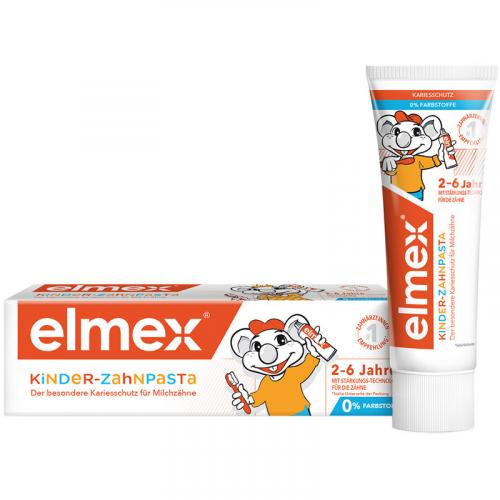 Паста зубная Elmex Kids Защита от кариеса для детей от 2 до 6 лет, Colgate-Palmolive, 50 мл