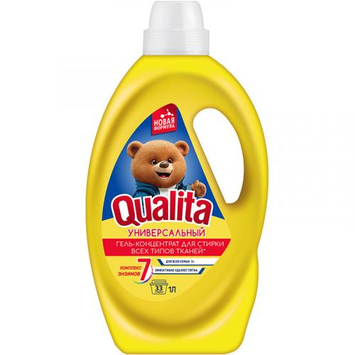 Гель для стирки Qualita Универсальный концентрат, Коттон Клаб, 1000 мл