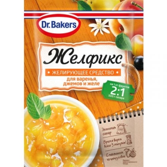 Желфикс 2:1 Dr.Bakers для консервации фруктов, Dr. Oetker,