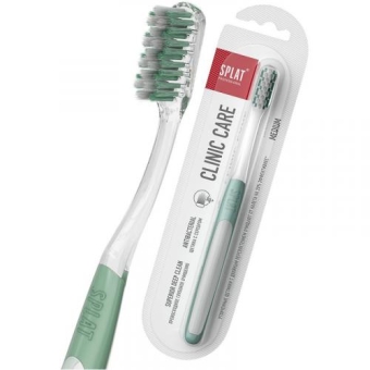 Щетка зубная Splat Professional Clinic Care с двухуровневой щетиной, средняя жесткость, SPLAT