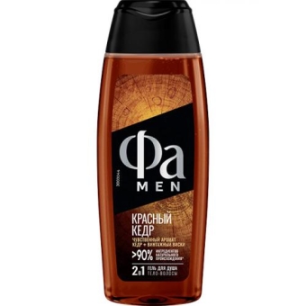 Гель для душа Фа Men Красный кедр, Лаб Индастриз, 250 мл