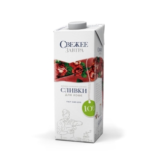 Сливки «Свежее Завтра» для кофе Гост 10%, Галактика, 1 л