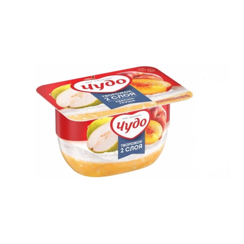 Творожок «Чудо» Персик/Груша 4,2%, ВБД, 100 г