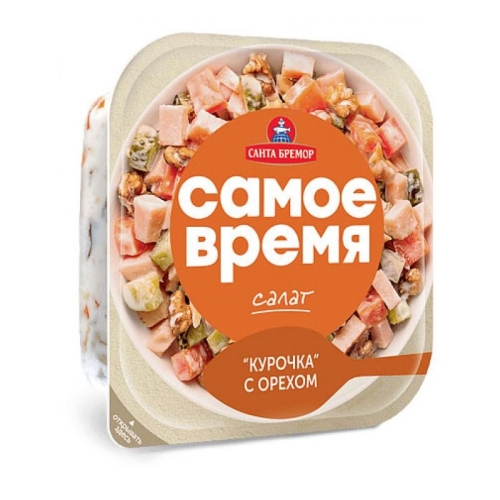 Салат «Самое Время» Курочка с орехом, Санта Бремор, 150 г