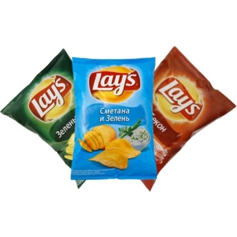 Чипсы картофельные «LAY`S» Ассорти (3-вкуса), Россия, 37 г