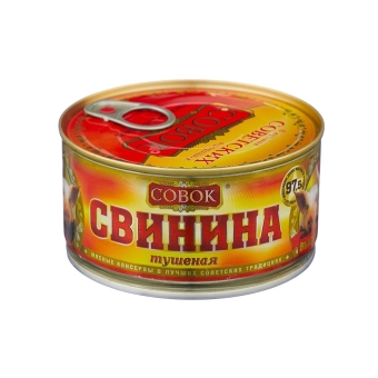 Свинина тушеная «Совок» Гост, Россия, 325 г
