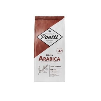 Кофе в зернах «Poetti» 100% Arabica, МилФудс, 1 кг