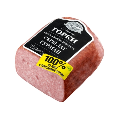 Сервелат Гурман «Ближние Горки» варено-копченая, Дмитрогорский МЗ, 500 г