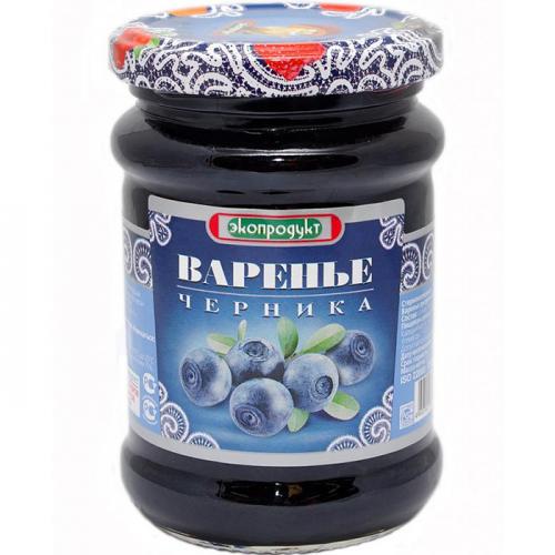 Варенье десертное Экопродукт Черника, Экопродукт, 325 г