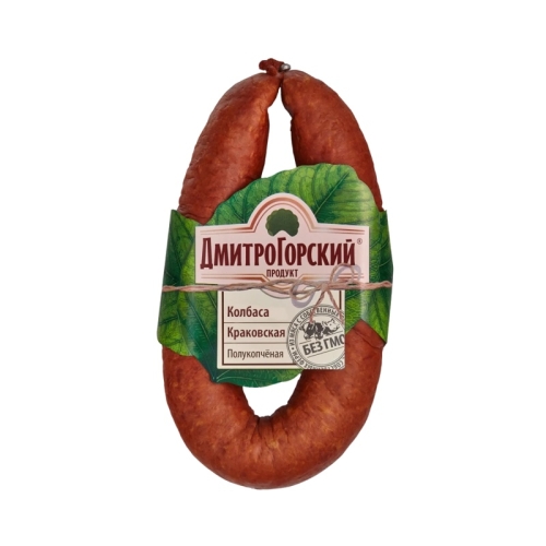 Колбаса Краковская полукопченая Гост, Дмитрогорский МЗ, 350 г