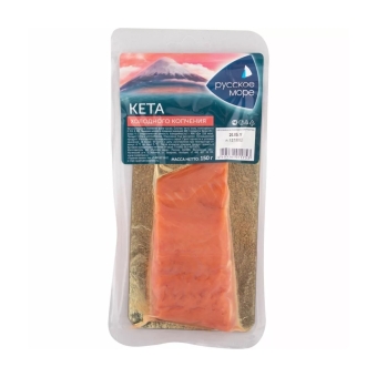 Кета холодного копченая филе-кусок, Русское море, 150 г