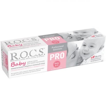 Паста зубная R.O.C.S. Pro Baby Минеральная защита и нежный уход для детей 0-3 лет, Диарси Центр, 45 г