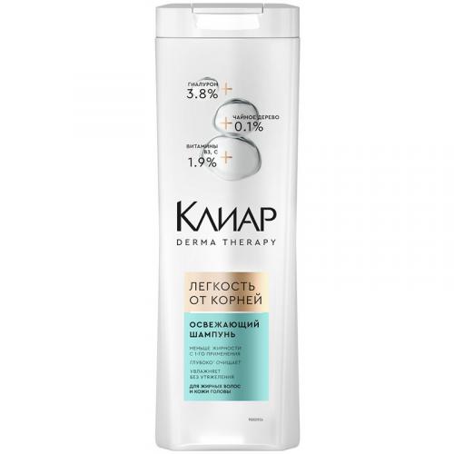 Шампунь Клиар Derma Therapy Легкость от корней для жирных волос и кожи головы, Unilever HPC, 380 мл
