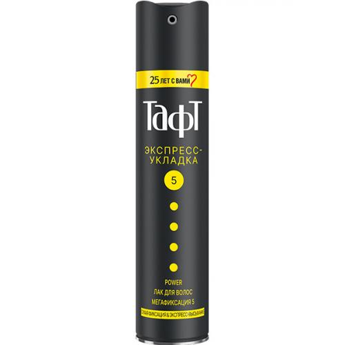 Лак для волос Тафт Power Экспресс-укладка, мегафиксация, Лаб Индастриз, 225 мл