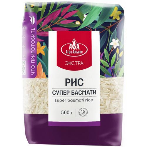 Рис Агро-Альянс Экстра Супер басмати, АГРО-Альянс, 500 г