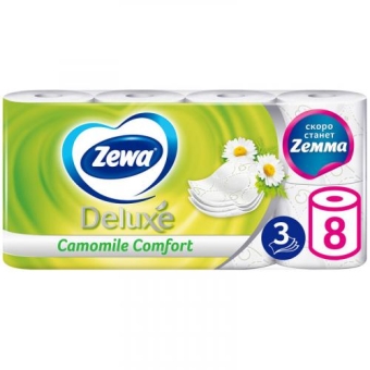 Бумага туалетная Zewa Deluxe Ромашка, Эссити