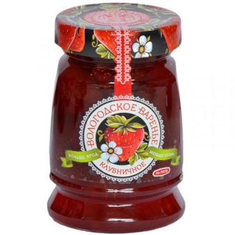 Варенье клубничное Вологодское варенье, ЭКОПРОДУКТ, 370 г