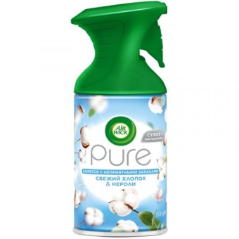 Освежитель воздуха Air Wick Pure Свежий хлопок и нероли, Reckitt Benckiser (HyHo), 250 мл