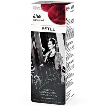 Краска-уход Estel Celebrity для волос, 6/65 бургундский, Эстель, 140 мл