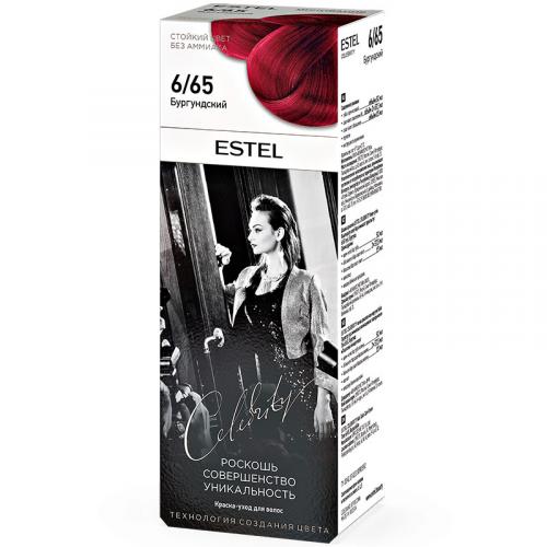 Краска-уход Estel Celebrity для волос, 6/65 бургундский, Эстель, 140 мл