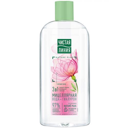 Вода мицеллярная Чистая линия 3 в 1 для всех типов кожи, Концерн Калина, 400 мл