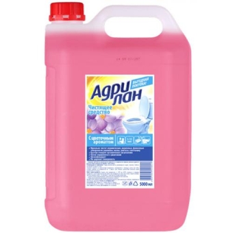 Средство чистящее Адрилан для удаления ржавчины с цветочным ароматом, АДРИЯ, 5 л