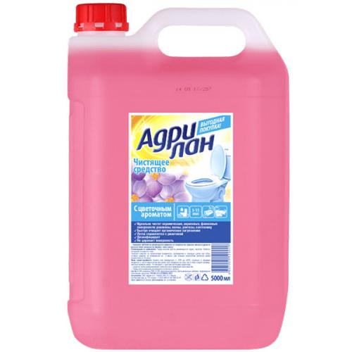 Средство чистящее Адрилан для удаления ржавчины с цветочным ароматом, АДРИЯ, 5 л