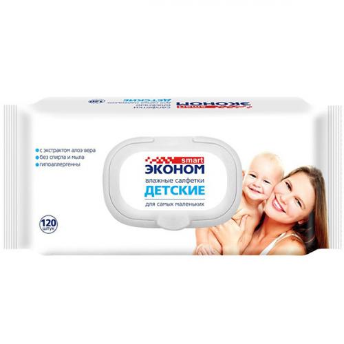 Салфетки влажные Эконом Smart детские, Авангард, .