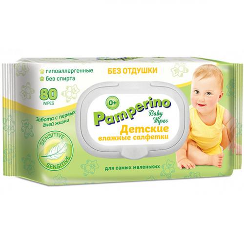 Салфетки влажные Pamperino без отдушки детские, Авангард,