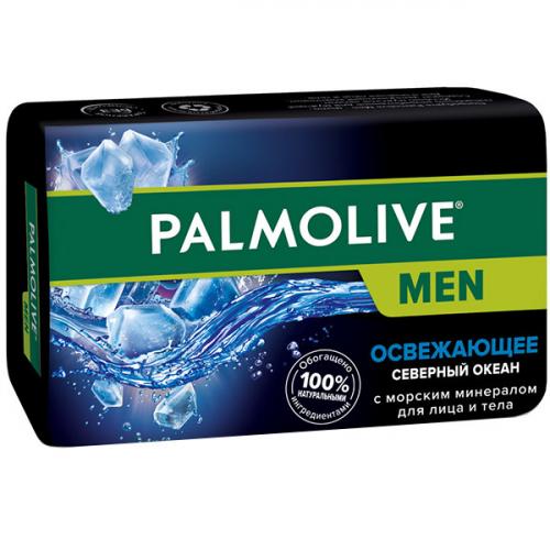 Мыло туалетное Palmolive Men Северный океан освежающее для лица и тела, Colgate-Palmolive, 90 г