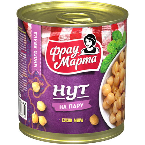 Нут Фрау Марта на пару, ЭРКОНПРОДУКТ, 310 г