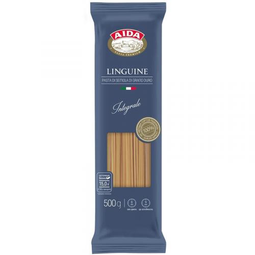 Макаронные изделия Aida Linguine Integrale Лапша, цельнозерновые, АГРО-Альянс, 500 г
